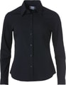 Dames Blouse Lange Mouw Clique Clare Zwart